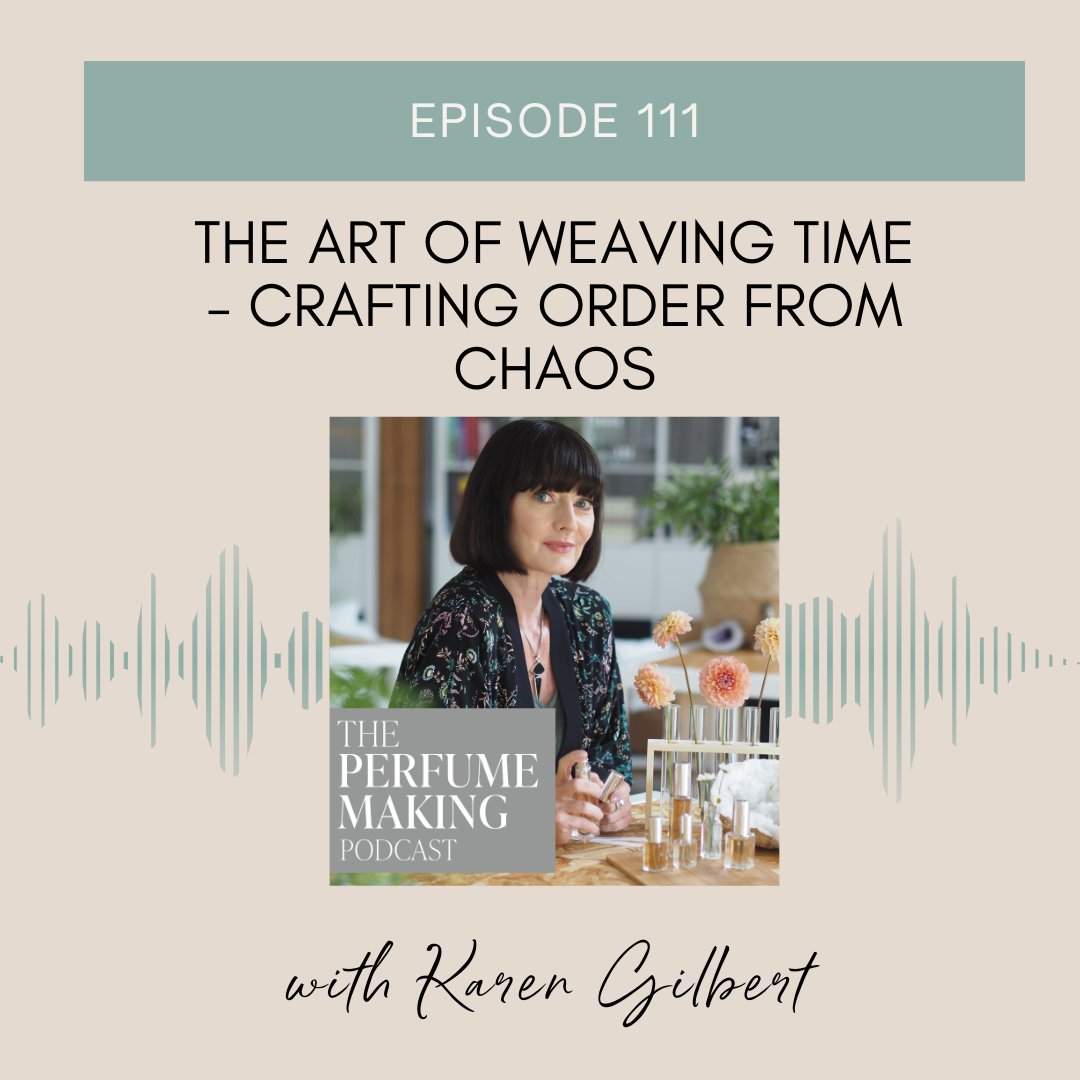 The #Perfume Making #Podcast is back after a short break over the summer. Today's brand new episode is:

🎙️Episode 111: The Art of Weaving Time - Crafting Order from Chaos🎙️

podcasts.apple.com/us/podcast/the…