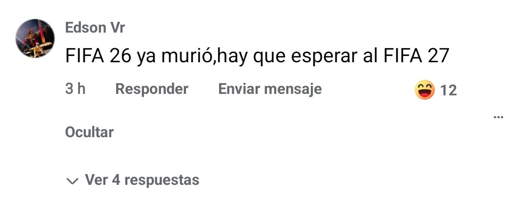 Yo esperando el FC 26 bien emocionado.

La comunidad después del primer Vistazo Oficial de FC 26.....