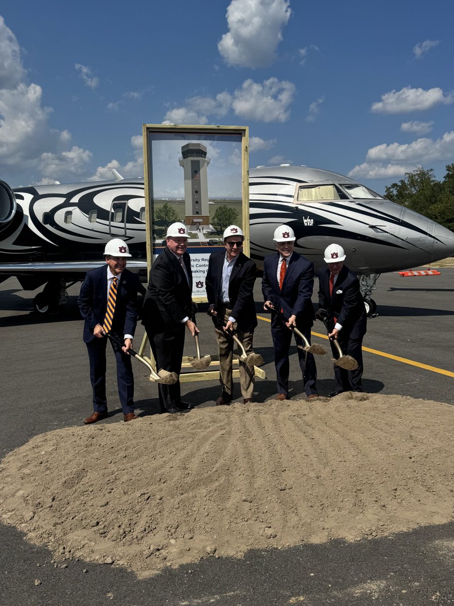 RepMikeRogersAL's tweet image. The Auburn University Regional Airport has been in dire need of an Air Traffic Control Tower for several years. I was very excited to attend the groundbreaking ceremony for this new tower after several years of hard work!