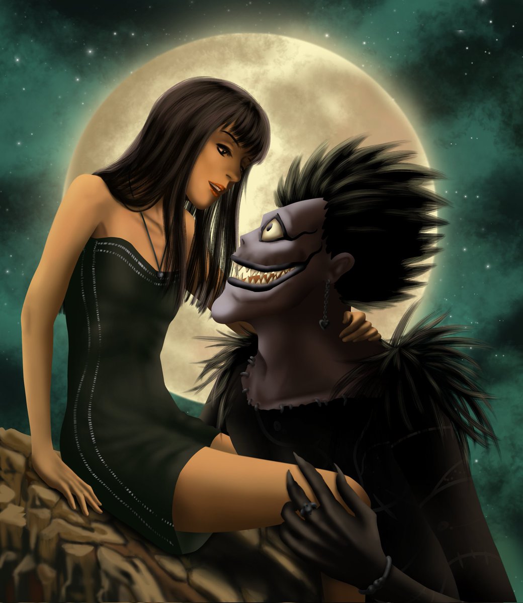 _ShadyMoon_'s tweet photo. Me and Ryuk under the moon 🌕
.
#deathnote #リューク #ryuk #死神 #デスノート #dn #selfinsert #selfship https://t.co/cvpKgTZ1ub