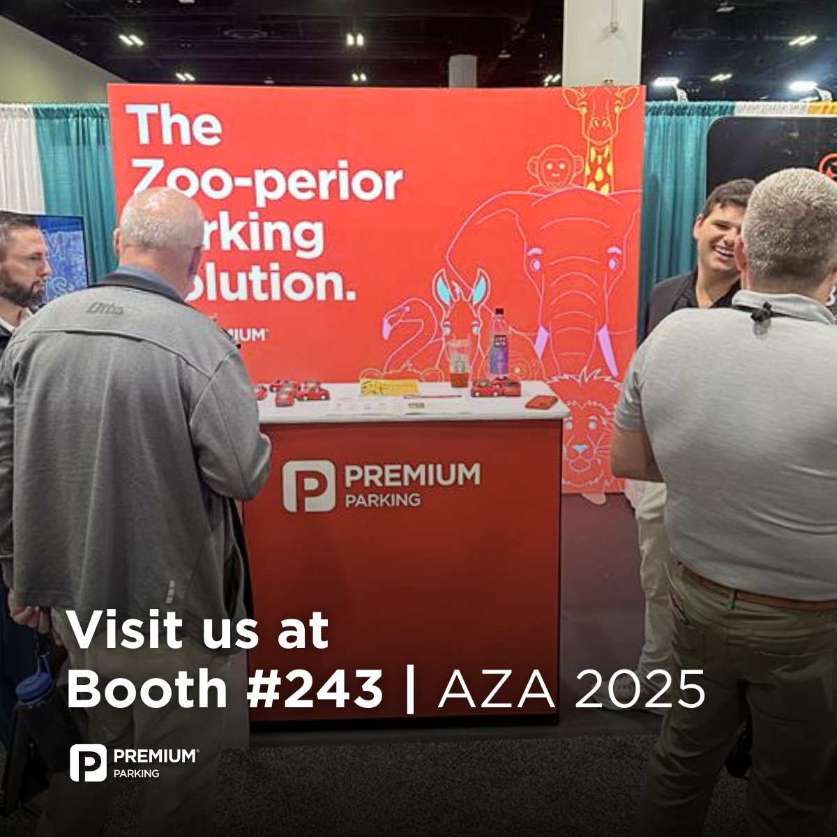 PremiumParking's tweet image. 🐘🐒🦁 The Zoo-perior Parking Solution is here! 
We’re showcasing how Free-Flow Parking transforms operations and creates better experiences for every guest.

📍 Visit us at Booth #243 | AZA 2025 @waza 

#PremiumSolutions #FreeFlowParking #AZA2025 #PeopleDeserveGreatPlaces