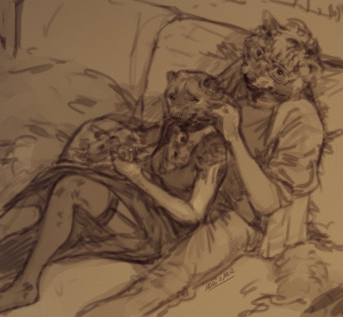 Anniversary-
I'm back for 2 days! i will try to draw as much as possible ❤️