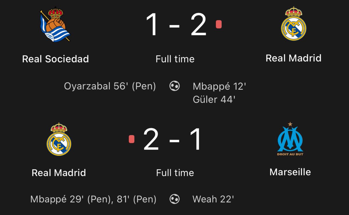 Back to back wins with 10 men is insane 

Fair enough Real Madrid.
