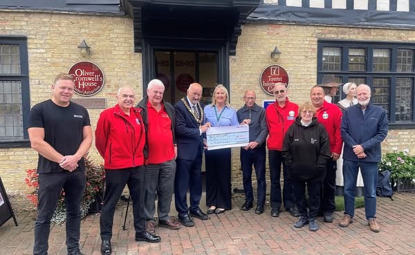 This morning we were presented with a fantastic cheque for £2,500 by the Mayor of Ely on behalf of the Ely Community Events Team.  The day also served as a launch of the preparations for this years Fireworks Event taking place on 1st November with tickets on sale soon.