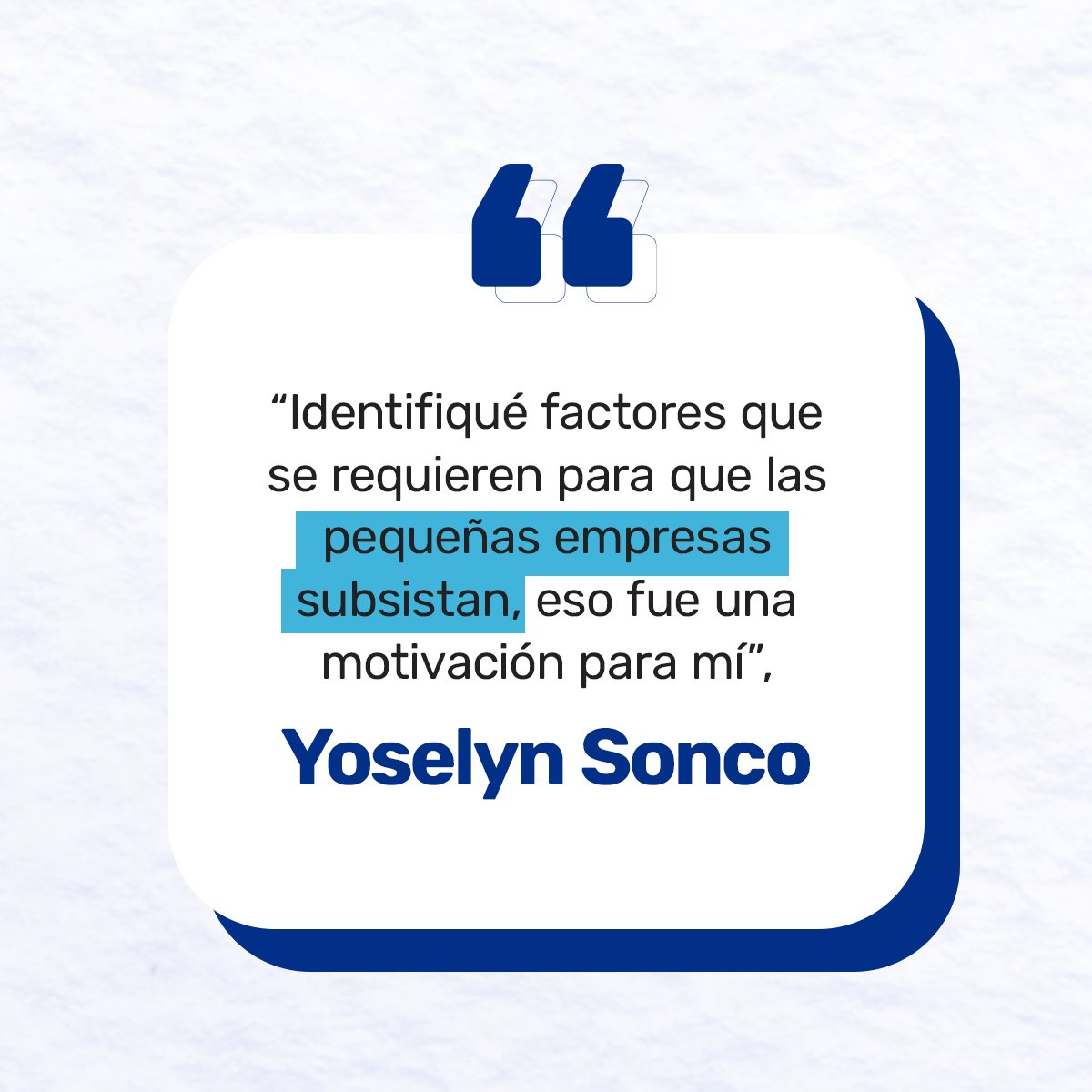 #EmprendedoresUCSP | Yoselyn Sonco, antigua alumna de Administración de Negocios UCSP, creó Potencia tu Empresa 🚀, una clínica empresarial que nació al ayudar a su vecino a formalizar su negocio.

Descubre más sobre Potencia tu Empresa aquí 👉 encuentro.pe/actualidad/emp…