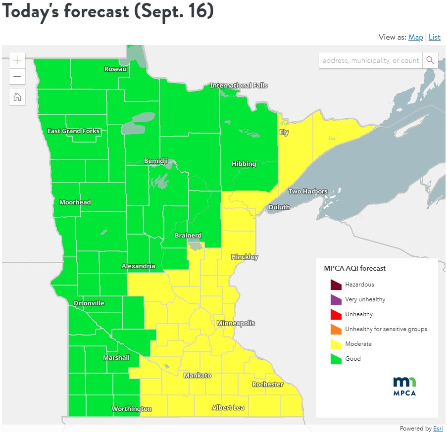 MN Air Quality Index tweet media