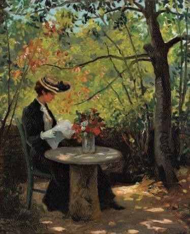 Que al llegar la tarde de cada jornada, sientas que la vida te regala su calma.

Feliz tarde! 🌹

#ArteYArt 

👨🏻‍🎨 Gilsoul,
Viktor Olivier Gilsoul 
(Belgian, 1867~1939) ~

🎨 Woman Reading in a Sunlit Garden ~