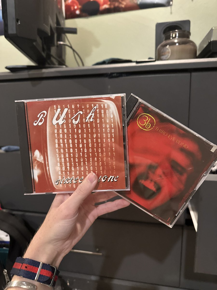 FINALLY FOUND A FUCKIN THIRD EYE BLIND CD and the bush one i bought cuz the one that used to be my dads is too scratched WAHOOOO