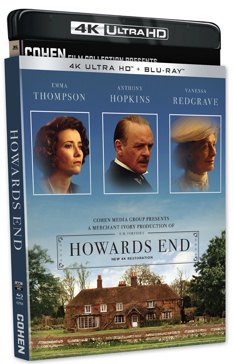 disc_connected's tweet image. ***ANNOUNCEMENT***

Coming on November 18th on #4K in the US from @CohenMediaGroup via @KinoLorber distribution: #HowardsEnd (1992)!

This is the first 4K UHD release from Cohen Media Group / Cohen Collection!

One of Merchant Ivory’s undisputed masterpieces, this adaptation of…