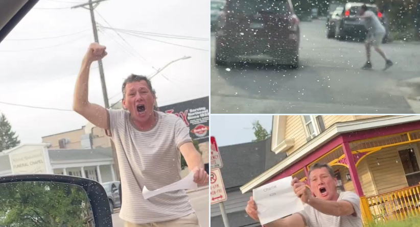 This was me last year before the election, running through traffic with "ED DAVEY" written on a piece of paper.