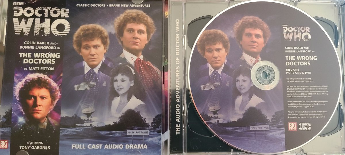 TheMetalWhovian's tweet photo. #NewProfilePic is my current #BigFinish listen, "The Wrong Doctors" by Matt Fitton.
#DoctorWho #6thDoctor #Sixie #MelBush #PhysicalMedia https://t.co/nQl2KtKGBk