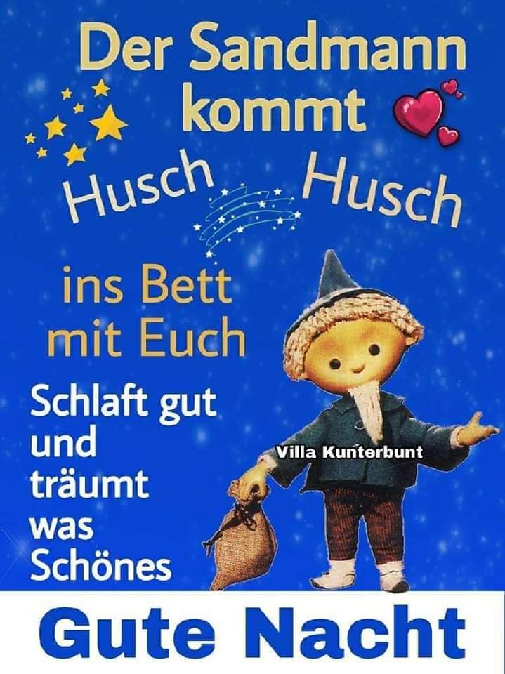 Hallo ihr Lieben👋, ich🙋‍♂️ wünsch euch👨‍👩‍👦‍👦 allen ein schöne gute🥱 und erholsame Nacht 🌃. Endlich hat seit vielen Tagen der Dauersturm 🌬aufgehört zu fetzen. Schlaft gut😴 und bitte bleibt/werdet Gesund. 🙏 🫂💗💤