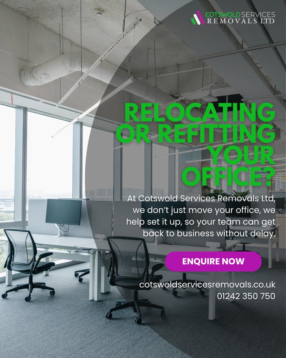 🏛️ Relocating or Refitting Your Office?

Let us take care of the heavy lifting – and the furniture building too!

At Cotswold Services Removals Ltd, we don’t just move your office, we help set it up, so your team can get back to business without delay.

✅ Expert dismantling &amp;