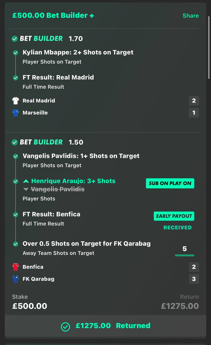 DailyBettingPot's tweet photo. BOOOOOOOOOOOOOOMMM 😍😍😍
EASY  WINNER 🏆 

To celebrate this win am giving away £100 to 2 people who ❤️ and retweet this post 

WE'LL CHOOSE WINNER ON COMMENT SECTION!!!!!! https://t.co/D26kP3WseP