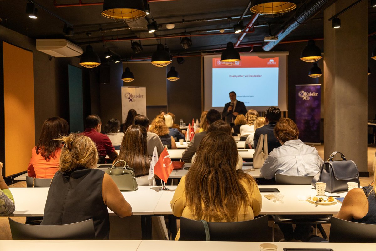 Sezonun ilk toplantısında üyelerimizle bir araya geldik.
Buluşmamızda Ankara Kalkınma Ajansı Genel Sekreteri Duhan Kalkan,ajansın çalışmaları ve  destekler hakkında bilgi paylaştı.
Toplantımızın diğer konuşmacısı Ersin Ak ise sektörel destekler konusunda bir sunum gerçekleştirdi