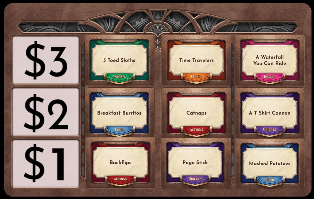 Alrighty, you've got $6 to spend... what would your dream team look like out of these nine things? INQUIRING MINDS WANT TO KNOW.

You can make your own "Build Your Best" scenarios in our upcoming Fantasy Loot Brawl card game!

#tabletop #tabletopgaming #boardgames #cardgames