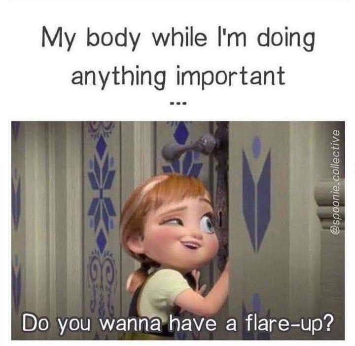 Pipsty's tweet photo. #chronicillness #Fibromyalgia #hypermobility #flareup #disabled #Disability https://t.co/hD5r5iF9Dn