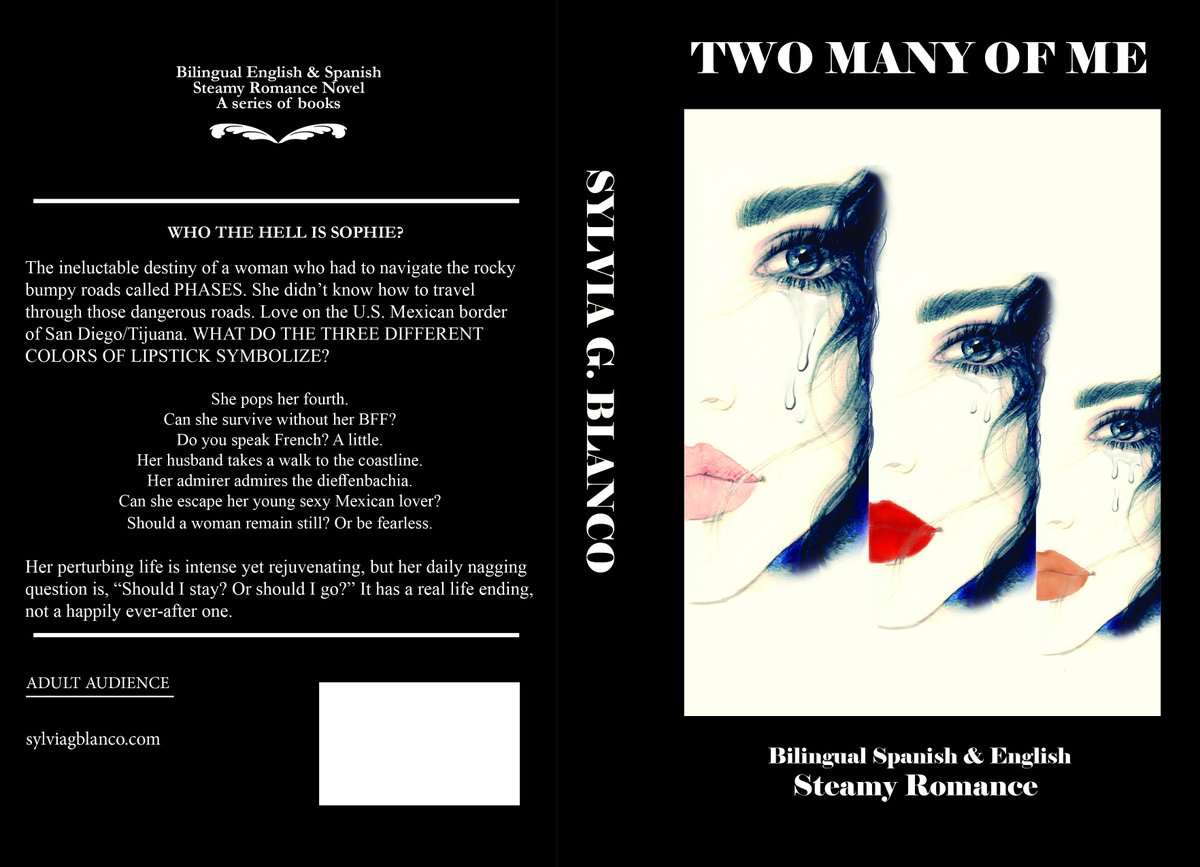 A series of 3 novels
(1) TWO MANY OF ME
(2) JUST CALL ME MISS - COMING 11/2025
(3) ONE LESS - COMING 2026
sylviagblanco.com