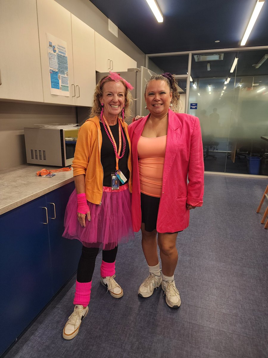 Ms. Gospodarek and I (and a few others like Ms. Boukal and Ms. Tavira) had the same idea for 80s day today! 😊 Looking forward to 90s day tomorrow!