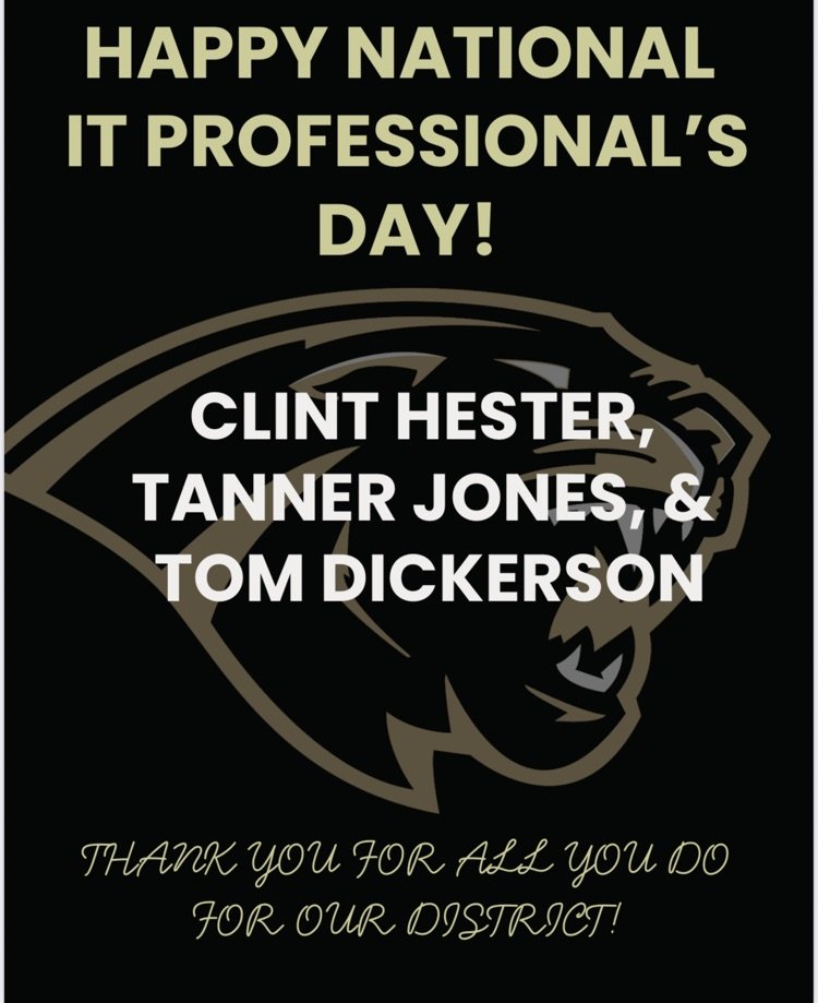 We are so thankful for Clint, Tom, and Tanner! #pantherpride #brickbybrick