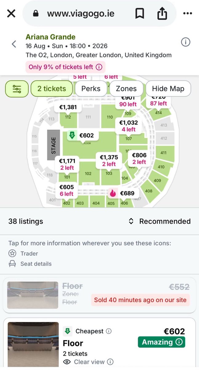ciarancuddy's tweet photo. @viagogo @RepublicRecords @UMG @Ticketmaster 
Viagogo, why did you facilitate the resale of Ariana Grande’s presale tickets within minutes of their release?@Ticketmaster You could and should recall these tickets. #ArianaGrande #ArianaGrandetour https://t.co/1nVnHIbBXc