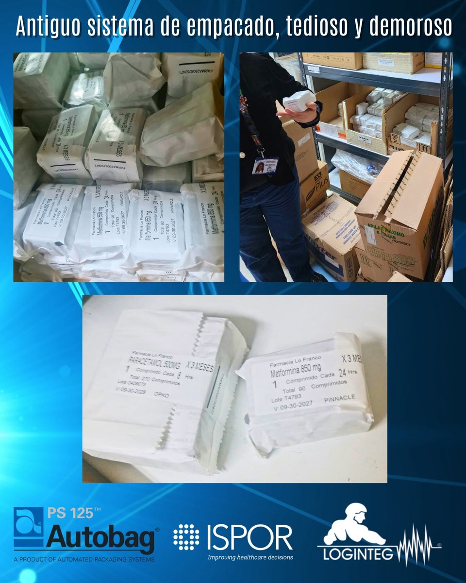 Loginteg's tweet photo. 🌍💊 La QF Pamela Quinteros recibió la visita de representantes internacionales de Autobag para conocer su proyecto de Reenvasado automatizado e inclusivo, reconocido por ISPOR Chile.

Un ejemplo de servicio farmacéutico que inspira a Latinoamérica.

#Loginteg #InnovaciónEnSalud https://t.co/oH7XsILQke