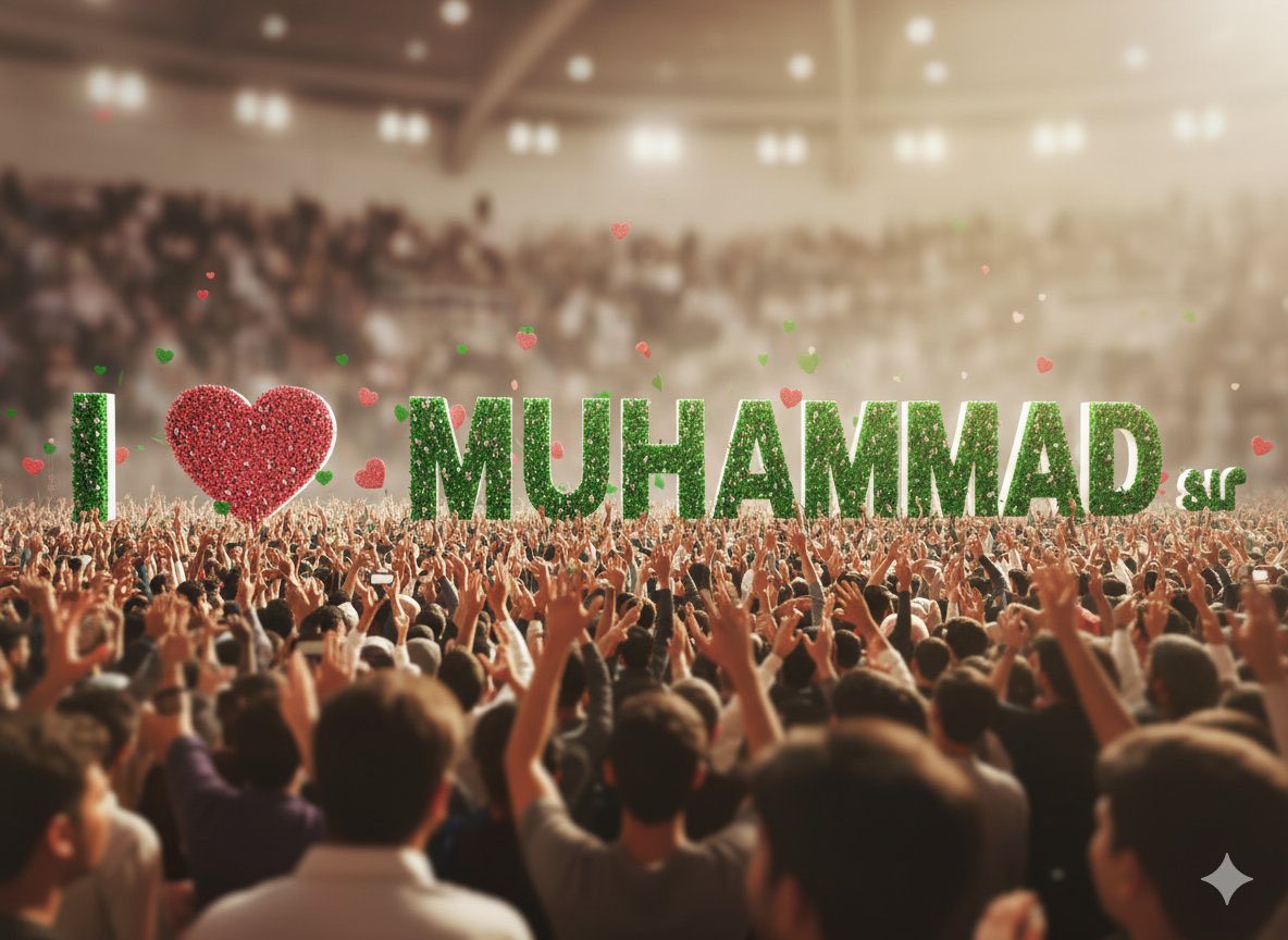 #ILoveMuhammad ✨

🕋 हमारे नबी सल्लल्लाहु अलैहि वसल्लम से मोहब्बत का इज़हार कीजिए
#ILoveMuhammad 
#