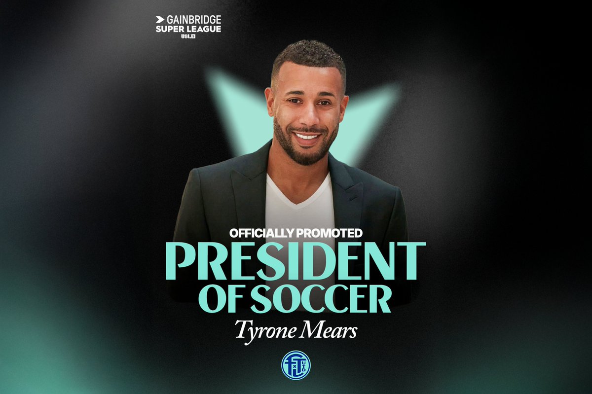 OFFICIAL: Tyrone Mears Promoted to President of Soccer 🚨

"Our No. 1 goal is to provide a clear pathway from youth to the pro level on both sides, and this new role gives me the chance to help drive that vision forward.”

📰READ MORE: ftlutd.com/news/2025/09/1…