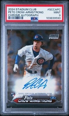2024 Stadium Club - #SCCA-PC PETE CROW-ARMSTRONG - Chrome Auto Rookie - PSA 9 #ad #thehobby cardpromoter.com/2025/09/16/bas…