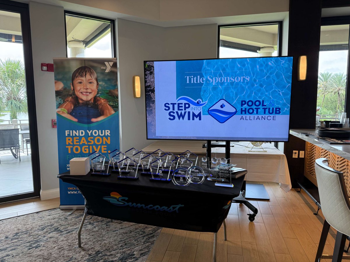 stepintoswim's tweet image. Big splash in Southwest FL! 💧 Suncoast Custom Pools donated $50K to Step Into Swim—matched by PHTA’s Board for $100K total.

➡️ 250 kids across 10 YMCAs will receive life-saving swim lessons this year. 🏊‍♀️💙

#StepIntoSwim #WaterSafety #PHTA #YMCA #SwimLessonsSaveLives