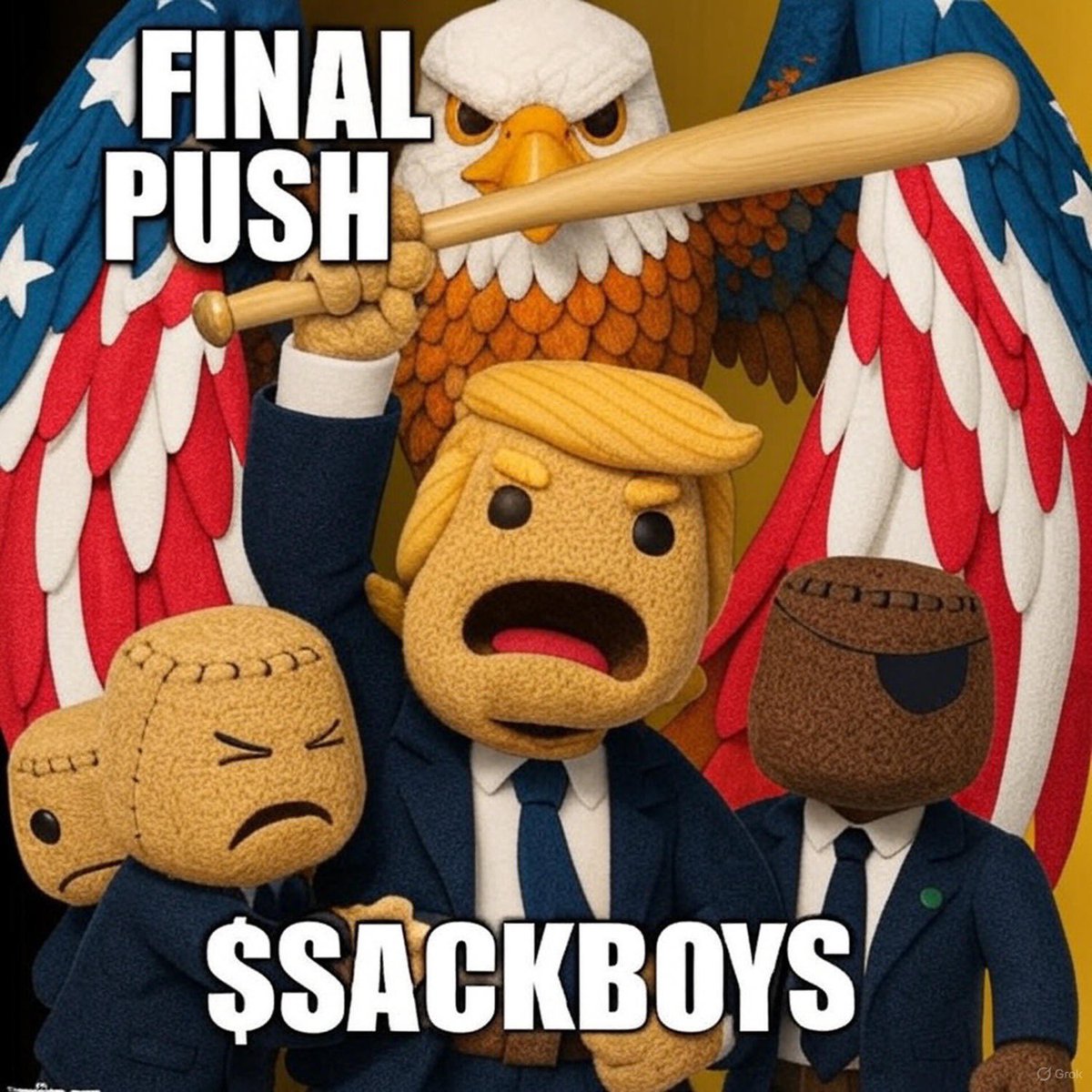 🎉 SACKBOY STUDIO ART CONTEST UPDATE 🎉

Ends: Sept 17, 2025 (ONLY 1 DAY LEFT!)

Sackboys Army, you are killing it! 🔥

•Images Created: 400 +
•Total Posts: Over 150 
•Eligible Entries: 100 
•Impressions: Over 200,000

Prizes 
🥇 500K $SACKBOYS 
🥈 300K $SACKBOYS 
🥉 200K