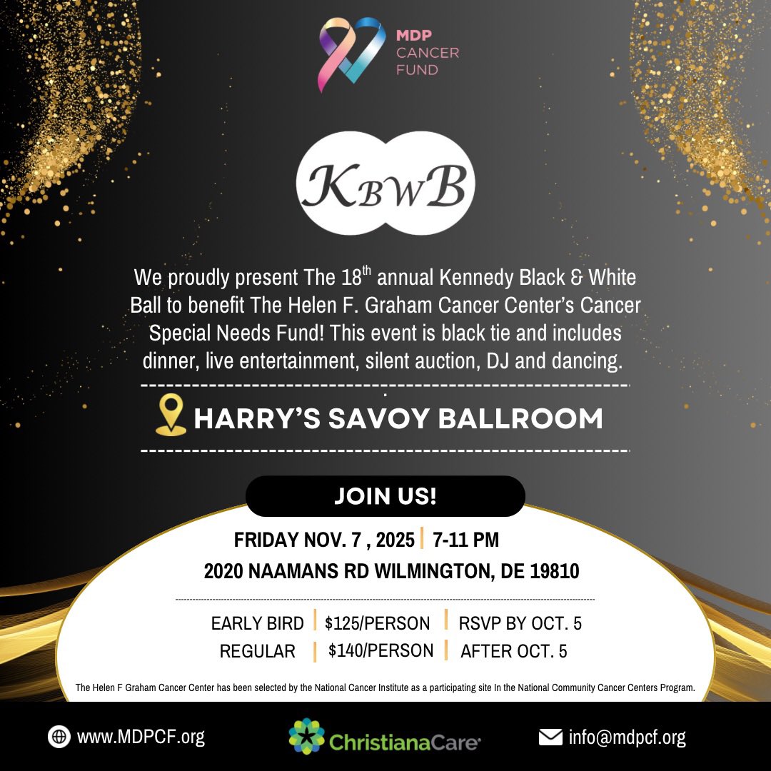 MDP_CF's tweet image. Remember that Sept is gynecological cancer awareness month! Educate yourself on the woman’s body &amp;amp; these types of cancers. While you’re at it, buy your tix to The Kennedy Black &amp;amp; White Ball on our website! Presale ends SOON (Oct 5)

#MDPCF #delaware
#gynecologicalcancerawareness