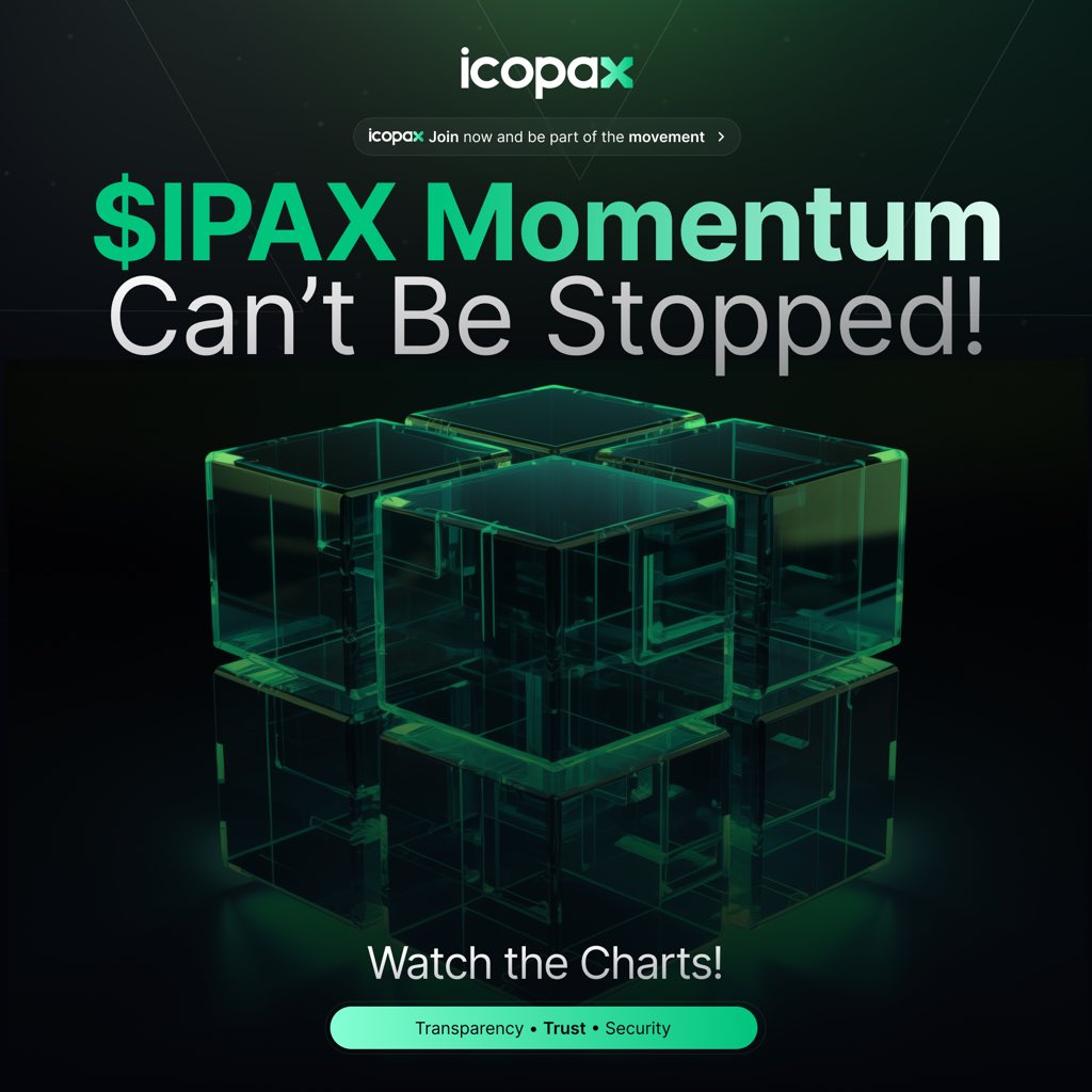 $IPAX Momentum can’t be stopped! 

Every milestone is just the beginning and nothing can slow down what’s coming.

Watch the charts closely… something big is coming!

#icopax $IPAX #BSC