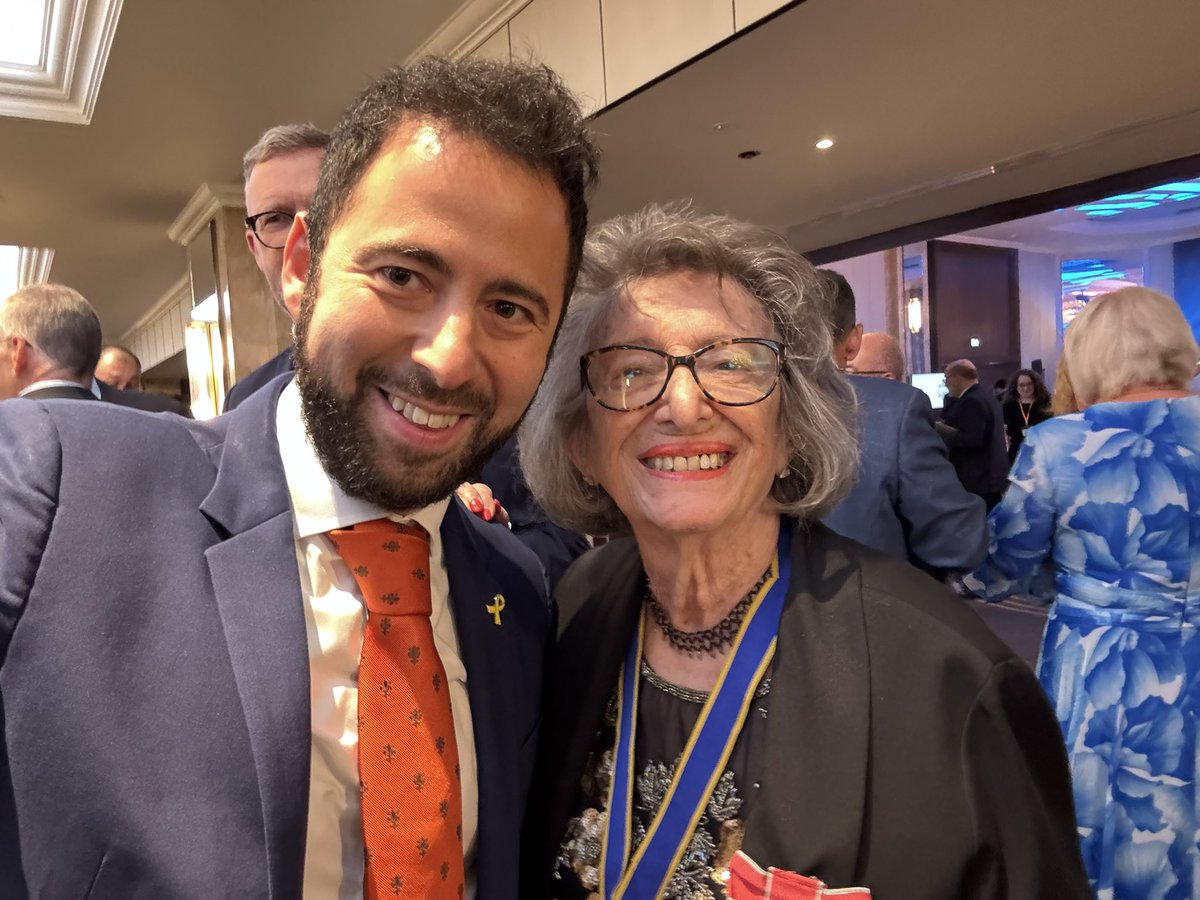 PhilR_R's tweet image. My sincerest congratulations to @HolocaustUK on a powerful annual dinner last night. Wonderful to spend time with new Communities Secretary @SteveReedMP, beloved survivors Mala Tribich and Dorit Oliver-Wolff, communal partners like @UJS_PRES @louisdanker and @marievanderzyl.