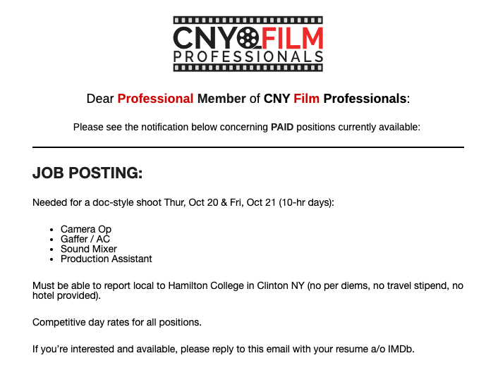 FILM JOB -- Sound Mixer for 9/22 doc shoot - mailchi.mp/70c79035dd30/f…