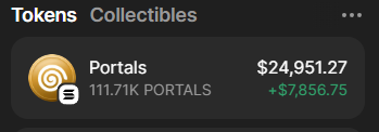 LeelaL0's tweet photo. A good day in crypto 🔥🔥🔥

Cheers to the @_portals_  team for excellent execution yet again. 

OGs agree - we didn't come this far just to come this far!
$PORTALS is just beginning! https://t.co/P1AscjcBa7