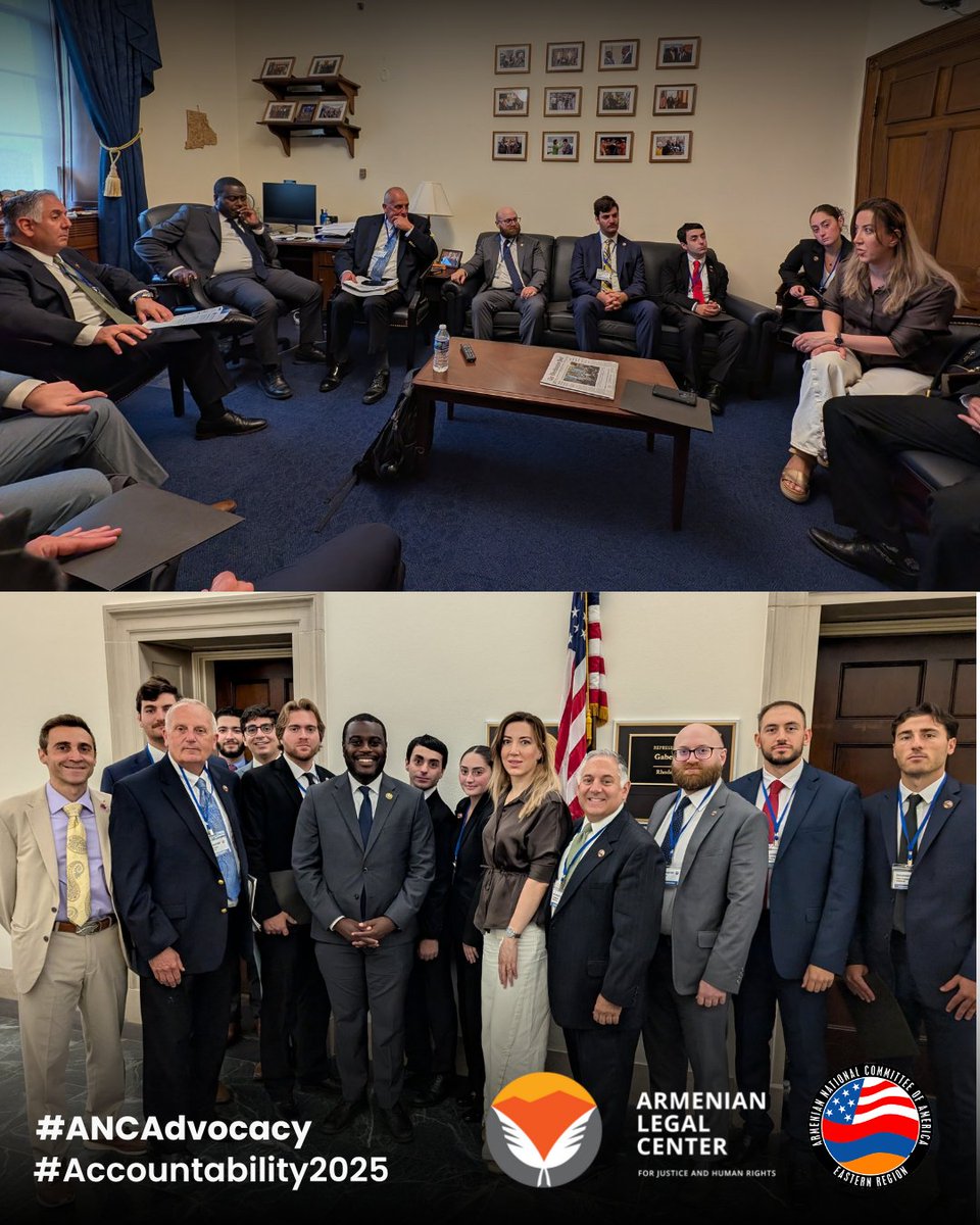 The <a href="/ALC_JHR/">ArmenianLegalCenter</a>'s Siranush Sahakyan teamed up with the ANC of Rhode Island in a meeting with <a href="/RepGabeAmo/">Congressman Gabe Amo</a> (D-RI) to share the latest updates on Azerbaijan's illegal detention of Armenian prisoners and the sham trials and torture they are subjected to.

The ALC and ANCA delegation