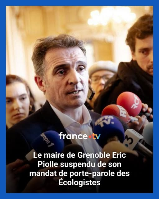 Suspendu de son mandat de porte-parole des Écologistes et n'est plus membre du bureau politique...
(Affaire financière : il aurait versé à son ancienne adjointe 16 800 euros) #EricPiolle