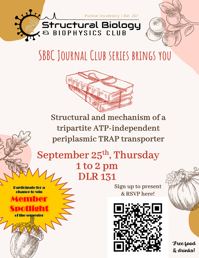 Purdue Structural Biology and Biophysics Club tweet media