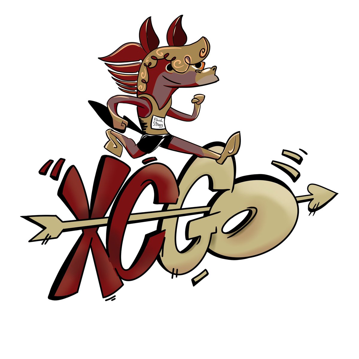 Cross Country Go! Finish Strong.
#crosscountry #graphicartist #running #raceday #illustration