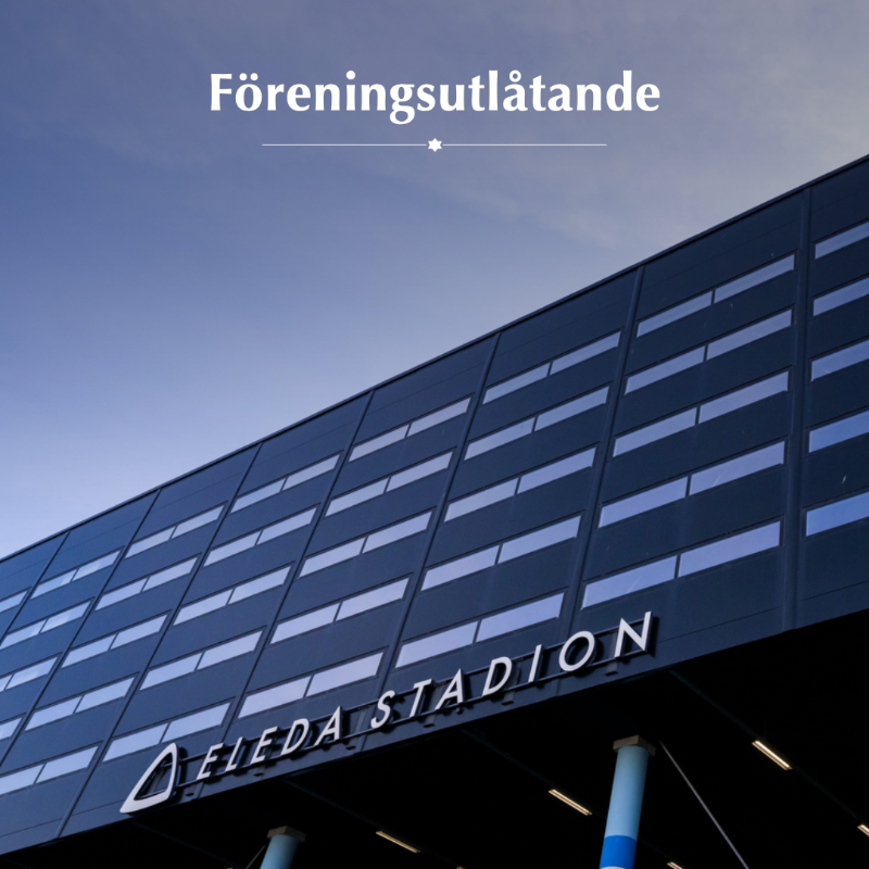Malmo_FF's tweet photo. 🔵⚪ Från och med lördagens match mot Djurgårdens IF kan matcharrangemang på Eleda Stadion avbrytas om det förekommer organiserad maskering på läktarna. 

Malmö FF anser att Polisens nya villkor är ett tydligt avsteg från exkluderingsstrategin.