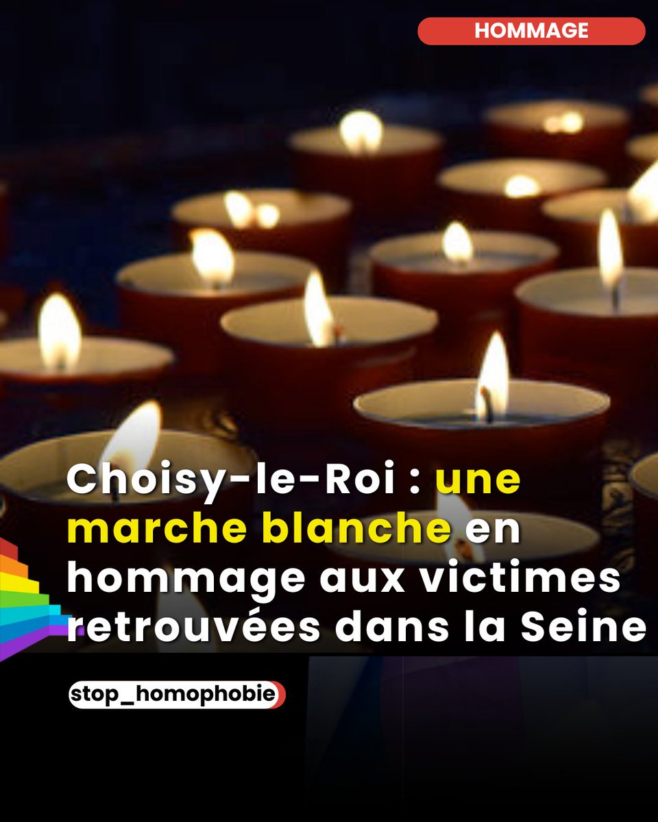 📍 Choisy-le-Roi
🕔 Vendredi 19 septembre – 17h
📌 Quai Voltaire, Pont de Choisy

Une marche blanche sera organisée en hommage aux quatre victimes retrouvées dans la Seine.
Familles, proches, habitants et associations se rassembleront pour honorer leur mémoire et rappeler