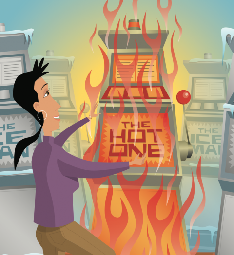 Myth: This machine is due!
Reality: No machine is ever hot or due to win.
To ensure that no player has an advantage, all machines are programmed to be random with winning results impossible to predict.
Every spin gives you the same chance of winning, or more often... losing.