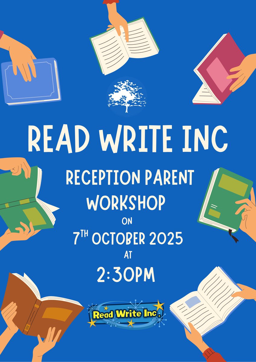 Reception parents – you are warmly invited to a Read Write Inc. workshop. Find out how we teach early reading and ways you can support at home. We look forward to seeing you on the 7th October 2025💫📚. #BPIEnglish #BPIEarlyYears #BPIReading