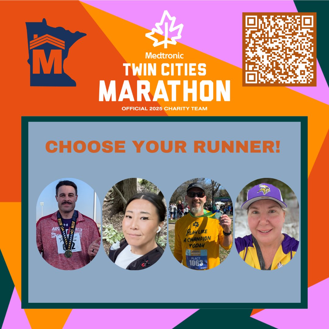 Meet our Team MACV runners! Each step they take in the <a href="/tcmarathon/">Twin Cities In Motion</a> helps make homelessness rare, brief, and non-recurring for Veterans in Minnesota.

Help us cheer them on by donating today: secure.givelively.org/teams/minnesot… #UntilNoVeteranIsHomeless