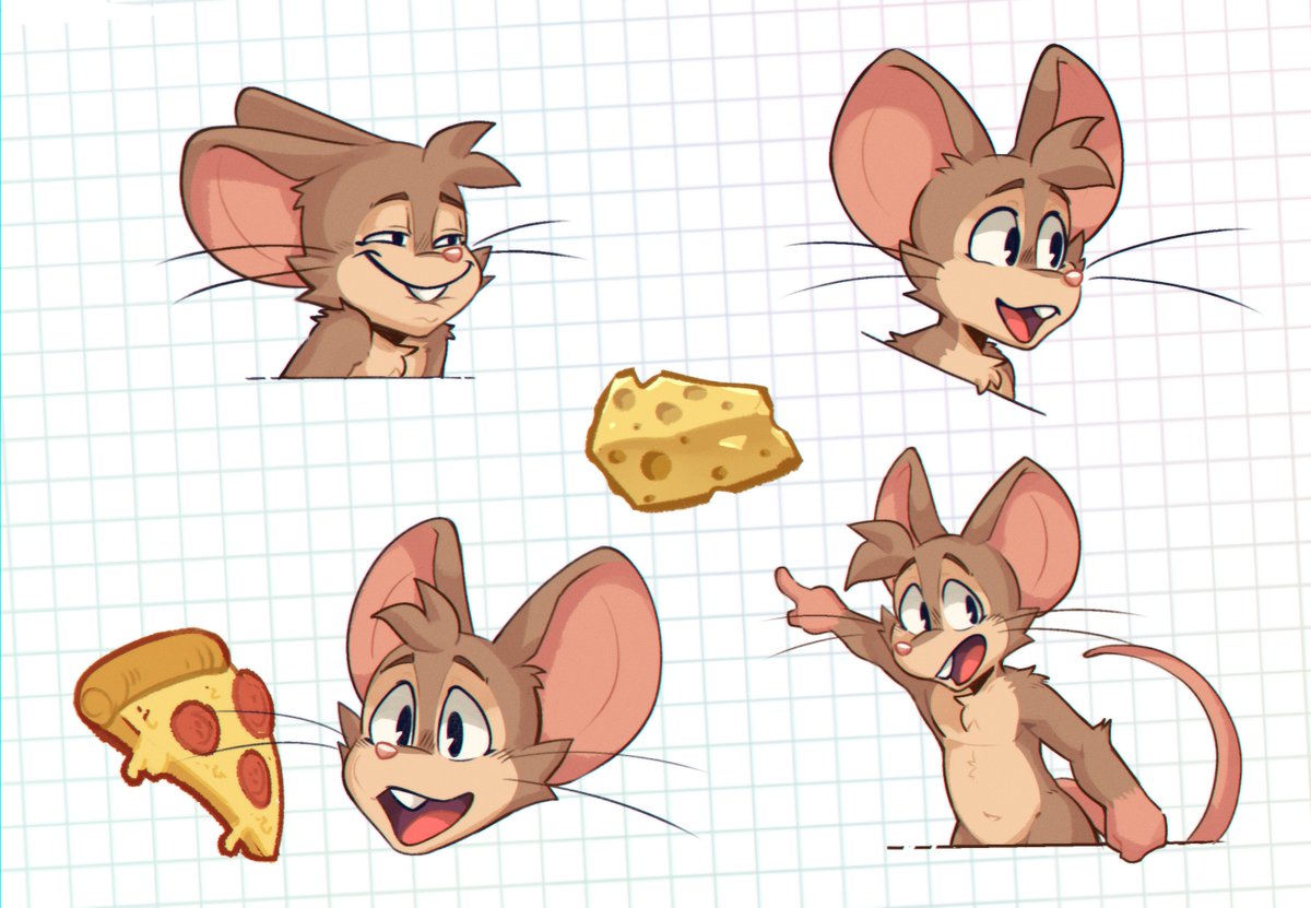 Some silly mousey stickers/emotes 🐭