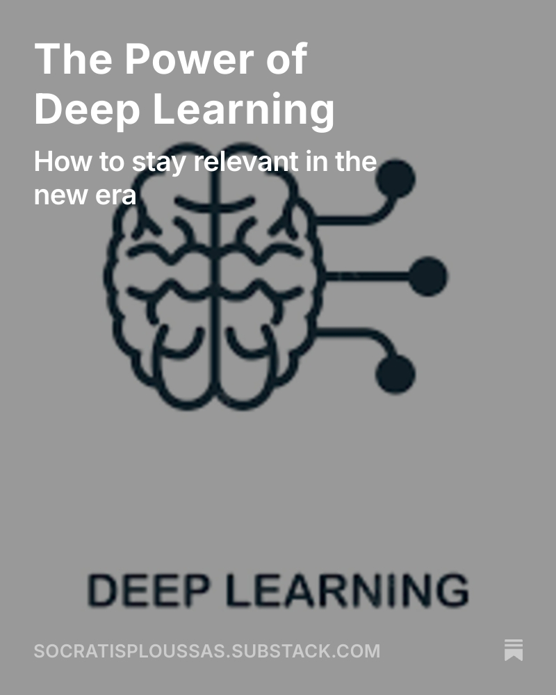 SocratiPloussas's tweet photo. The Power of Deep Learning https://t.co/OXFlxhSWA6 https://t.co/5hWDCaVEGU