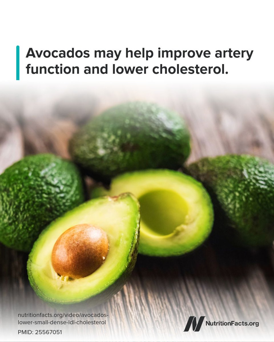 Avocados can reduce both large, fluffy LDL cholesterol and the small, dense LDL cholesterol too. All LDL cholesterol negatively impacts our health, so we want to drop it regardless, but small, dense LDL is the worst. see.nf/avocadoLDL