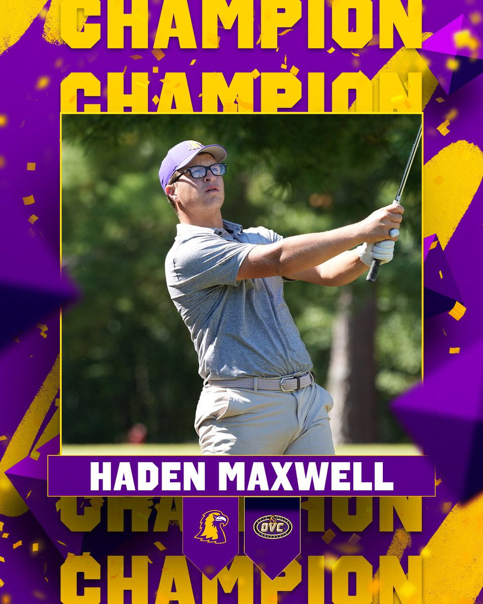🏆𝐆𝐑𝐎𝐕𝐄𝐑 𝐏𝐀𝐆𝐄 𝐂𝐋𝐀𝐒𝐒𝐈𝐂 𝐂𝐇𝐀𝐌𝐏𝐈𝐎𝐍!🏆

Haden Maxwell (-11) shoots 10 under combined in the final two rounds to capture the Grover Page Classic Individual👑

2nd-career win for Maxwell! 

#WingsUp