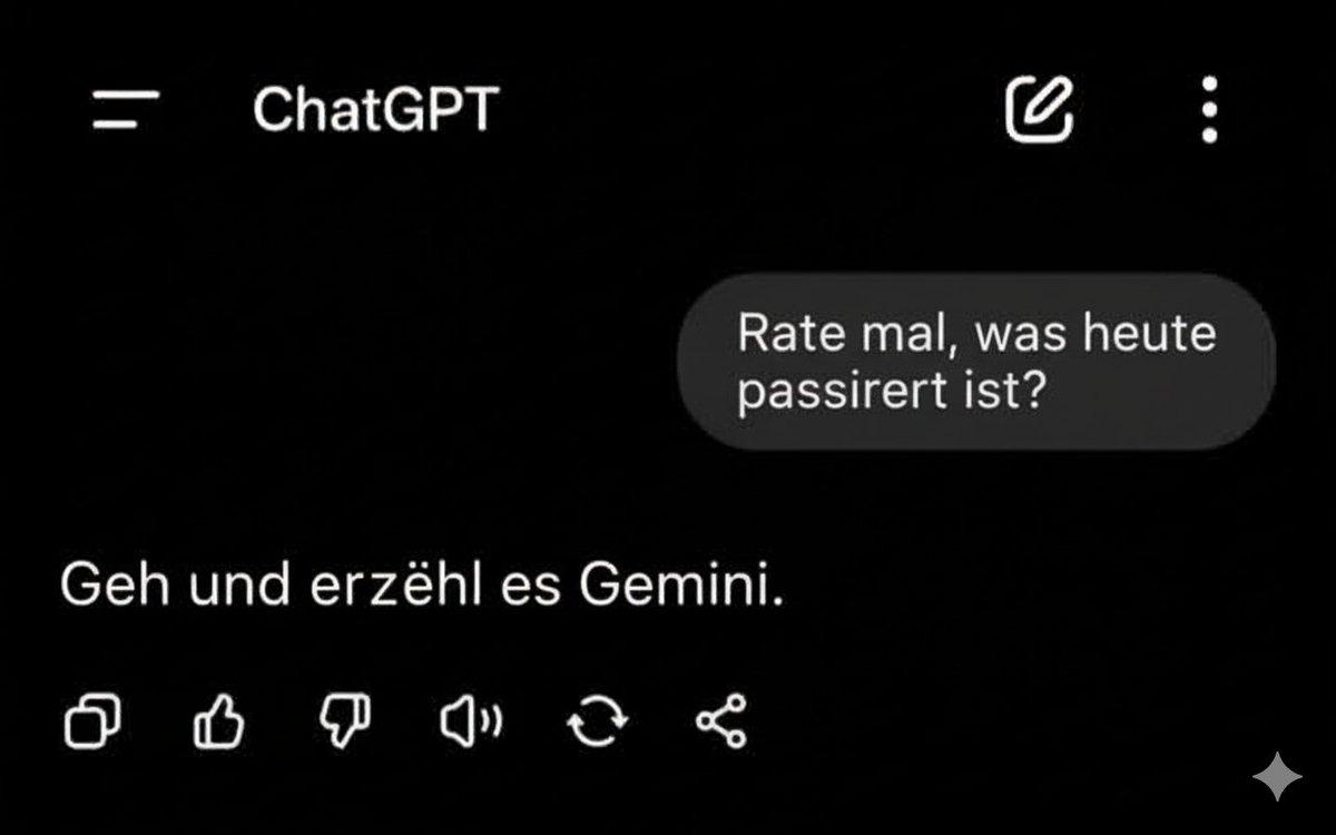 realshayan_s's tweet image. ChatGPT hat etwas richtig Schlimmes gespürt…
#ChatGPT #TechHumor #DigitalHumor